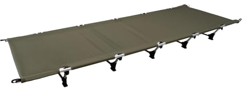 EurHomePlus Faltendes Zelt Camping Cot Bett, Feldbett Ultraleichtes Klappbett 190x70cm Aluminium Stangen Kompaktes tragbares, für Picknicks, Camping, Wandern und Bergsteigen (Armeegrün)