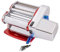 Imperia Electric Pasta Machine Classic Line. 100% Made in Italy. Fresh Pasta Machine in Steel with 220v Electric Motor. Electric sheeter for Lasagne, Tagliolini, Fettuccine. Chromed (Red)