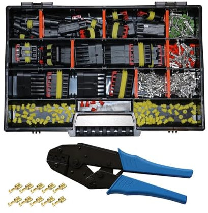 Connecteur de fil électrique de voiture étanche, 214 broches, 1/2/3/4/5/6 broches, avec outil de sertissage, for voiture FSH, véhicule, camion, moto