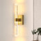 DELIPOP LED Wandleuchte Innen Gold, 12W 1350LM Wandlampe LED Moderne, Wandleuchten Acryl, Kreative Wandbeleuchtung Für Wohnzimmer, Treppen, Korridor, Schlafzimmer, Warmweiß 3000K