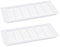 sourcing map Air Vents Cover, 2Pcs 350 x 150mm - Aluminum Alloy Mesh Air Return Vent Cover, Rectangle Louvered Ventilation Grille for Shoe Cabinet Wardrobe (White)