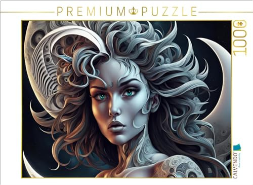 Puzzle · Mondschönheit | Ein Motiv aus dem Kalender Fantasie Universum Schönheiten · 1000 Teile · Lege-Größe 64 × 48 cm · CALVENDO Puzzle
