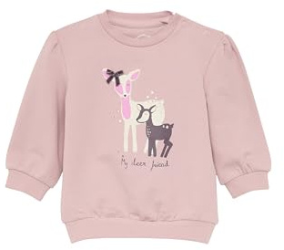 s.Oliver Kuscheliges Sweatshirt mit Glitzer-Art-Print