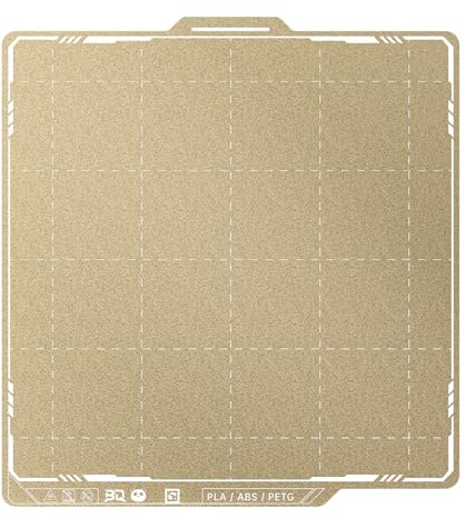 BIQU Doppelseitig Textured PEI Druckplatte, Kompatibel mit Bambulab X1 X1C X1E P1P P1S A1 3D-Drucker, 257x257 mm, Magnetisch Spring Steel Druckbett, Flexibles Druckbett