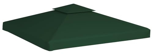 CLALER Pavillon Ersatzdach 3x3 Wasserdicht, Pavillon Dach 3x3 m Ersatzdach, Grün