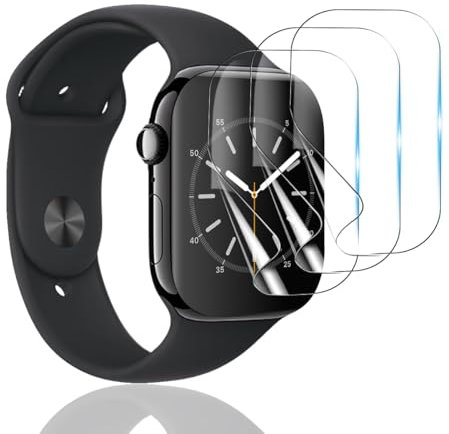 Bekiikoo 3 Stück Schutzfolie für Apple Watch Series 10 42mm, [Nicht Panzer Schutz Glas], Klar HD Weich Hydrogel Folie, Blasenfreie, Kratzfest, Displayschutzfolie für Apple Watch Series 10 42mm