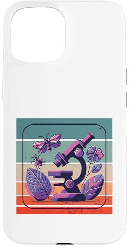 iPhone 15 Microscope science nature exploration discovery bee floral Case