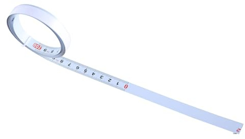 Maßband 0,5 m - 6 m, metrisch, links nach rechts, Werkbanklineal, selbstklebende Rückseite