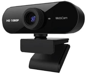 Nilox, Webcam HD 1080p, 30 fps con messa a fuoco fissa, microfono integrato, angolo di visione 78°, cavo da 160 cm, compatibile con Windows e Mac OS, Plug & Play, nero