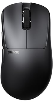 Pulsar Gaming Gears Xlite Crazylight Wireless Gaming Mouse, Mini, Jet Black | Ultra Lightweight 1.45 oz (41g), Ergonomic, Inward Side, Center Hump, Palm/Relaxed Claw Grip, XS-1, 32K DPI, 8K