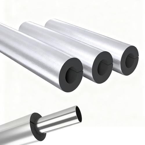 95cm Isolierschlauch für Rohre Rohrisolierung Schaumstoff Geschlitzt, 27mm 219mm 165mm 34mm 89mm 110mm Selbstklebend Rohrschale Alu Rohrdämmung, Heizung Isolierung(15mm X 27mm X 95cm)
