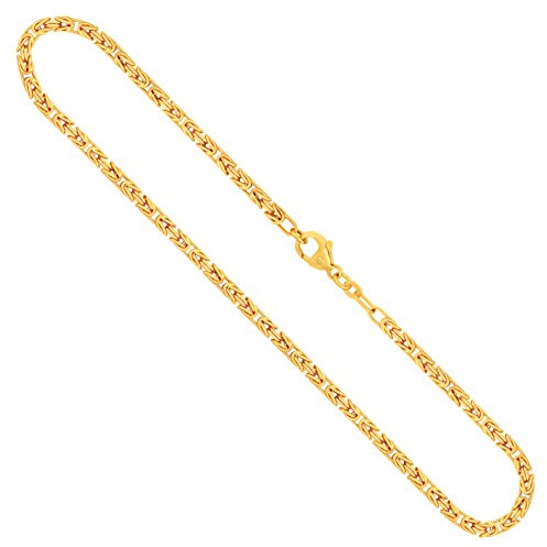 EDELIND Königskette Gold Echtgold 333, 585 oder 750 | Goldkette Herren Damen 2,8 mm | Halskette aus Deutschland | Herren Goldkette mit Schmuck Geschenkbox