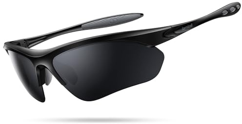 Lamicall Occhiali da Sole Ciclismo Polarizzati - [22g & Design Avvolgente]