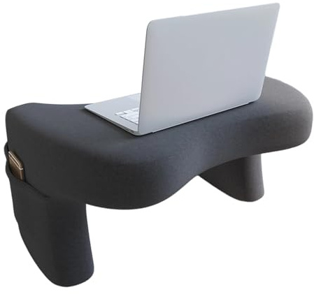 Comfortable Laptop Cushion, Soft Keyboard Table Cushion, 21.65 x 17.32 x 15.35 Inch Bed Pillow with Storage Pockets, Lap Desk Made of Plush Fabric, Portable Laptop Cushion with Ergonomic Design