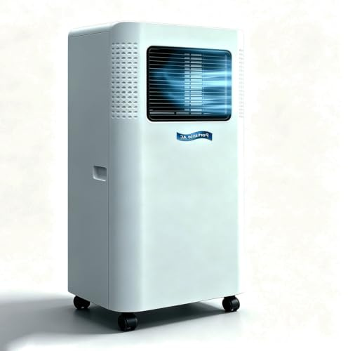 LMYYDES Climatiseur Mobile 2600 W 1P | Climatiseur vertical mobile sur roulettes (4 roues), modèle sur pied pour salon, garage et bureau – 330 × 280 × 680 mm