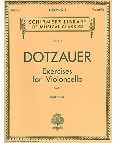 Exercises for Violoncello - Book 1: Cello Method: Schirmer Library of Classics Volume 1273 Cello Method