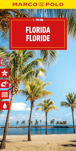 MARCO POLO Reisekarte Florida 1:750.000: Straßenkarte und Autokarte mit sehenswerten Strecken, Highlights und digitaler Erweiterung (Marco Polo Maps)