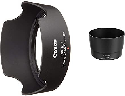 Canon 8582B001 Pare-Soleil 55-250mm IS STM +Canon EW-63C pare-soleil pour objectif EF-S 18-55mm f/3.5-5.6 IS STM