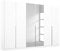 Rauch Möbel Alabama Schrank Kleiderschrank Drehtürenschrank Weiß mit Spiegel 6-türig inklusive Zubehörpaket Classic 3 Kleiderstangen, 9 Einlegeböden BxHxT 271x229x54 cm