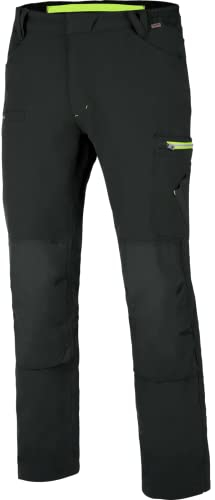 WÜRTH MODYF Bundhose Stretch Evolution - professionelle Arbeitshose für Herren - Bundhose mit Knieschutztaschen - in der Größe 54 in Anthrazit Lime