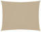 vidaXL Voile de Parasol Voile d'Ombrage Ecran Solaire de Jardin Store de Patio Terrasse Balcon Extérieur Tissu Oxford Rectangulaire 3x6 m Beige