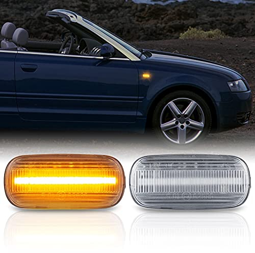 LED SEITENBLINKER passend für Audi A4 | Typ B6 B7 | BJ 2000-2009 | KLARGLAS