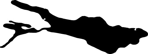 2X Auto Aufkleber Bodensee Deutschland Germany 11cm Sticker Decal Heckscheibe Vinyl (Schwarz)