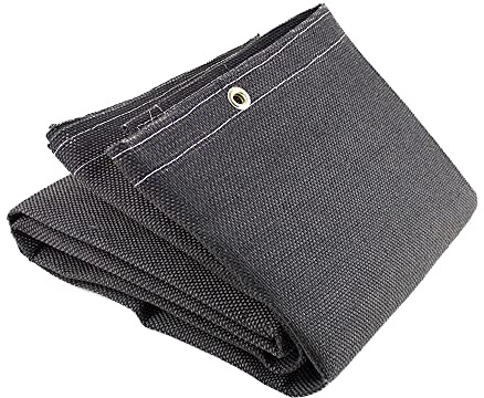 Jackson Safety Welding and Grinding Protective Blanket Fiberglass Vermiculite, 2m x 1m 650°C working temp, with grommets for hanging J2722