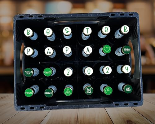 Vatertag | Aufkleber für eine personalisierte Bierkiste | Geschenk | Rubbellos (ohne Flaschenetikett)
