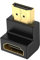 VCELINK 8K Adaptador HDMI 90 Grados Chapada en Oro Adaptador HDMI 2.1 Curvo Conector Codo HDMI Acodado para HDTV, Switch, Laptop, PS4, Xbox