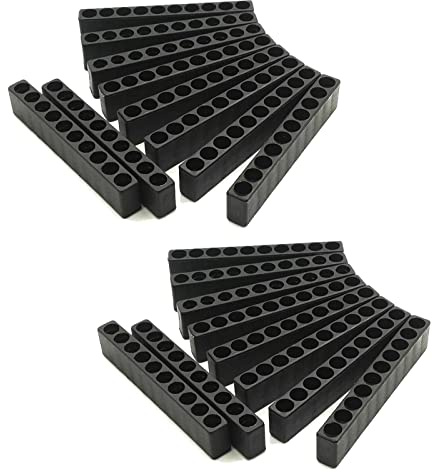 20 Stück 10 Löcher Sechskant-Bit-Organizer, Schraubendreher-Bithalter, Kunststoff, 1/4-Zoll-Sechskantschaft, Bohreraufbewahrung, 85 x 15 x 8 mm