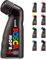 Posca Uni-Ball 183299 - Marcador Posca Mop'R Pcm-22, Punta De Sello Redonda 3 - 19 Mm, Negro, 1 Ud, Forma Ergonómica