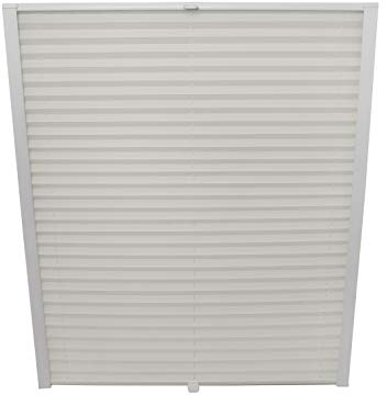 ondeco Dachfenster Plissee zum Bohren passend für Velux Fenster Plisseerollo Faltrollo verspannt Zubehör Vanille U08 - B: 117,4cm x H: 116cm