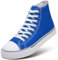 ZGR Herren High Top Canvas Sneakers Schnürschuhe Klassisch Casual Walking Schuhe, Blau, 46 EU