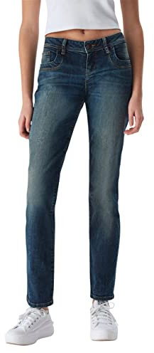 LTB Valentine Jean stretch pour femme, coupe droite, taille basse, basique, coton, bleu, taille W24, W25, W26, W27, W28, W29, W30, W31, W32, W33, W34, Oxford Undamaged Wash (54330), 30W / 32L
