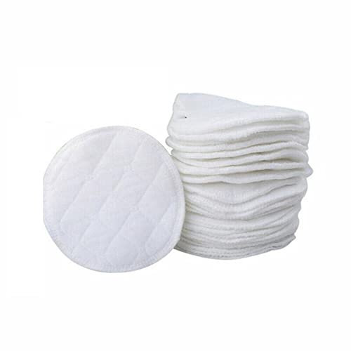Tmianya 12 Stück waschbare Bio-Stilleinlagen aus Baumwolle, wiederverwendbar, Mutter, Stillen Essigsaure Tonerde Gel (White, One Size)