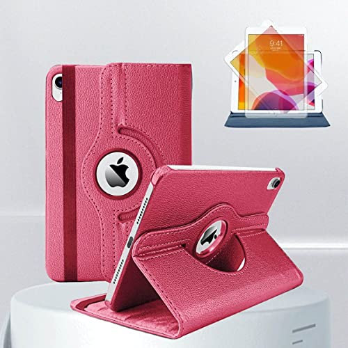 Gocob Case for iPad 9.7-inch (2018/2017 6th / 5th Generation) 360 Leather Wallet Flip Smart Folio Cover for iPad Air, iPad Air2, iPad Pro 9.7'' (Hot Pink)