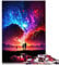 für Erwachsene Puzzle Paar Galaxie Landschaft 1000 Teile Puzzle Holzpuzzle Geeignet für Erwachsene und Kinder ab 12 Jahren Unmögliche Puzzlegröße: 50x75 cm