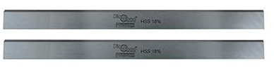 DIAMWOOD Jeu de 2 Fers de Dégauchisseuse/Raboteuse avec Acier HSS 18% - 310 x 30 x 3 mm - Réaffûtable - Compatible avec diverses marques - Précision et performance élevées