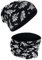 HECKBO Winter Kinder Mütze & Loop Schal Set mit Dinosaurier-Motiv - 2-6 Jahre - 360° Reflektor, Weiches Vlies Innen, 95% Baumwolle