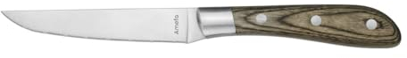 Amefa Achille Bois de pakka - 6 couteaux steak