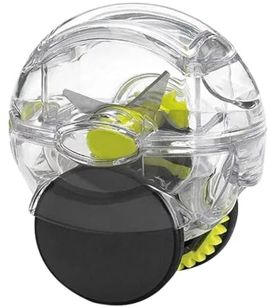 Rolling Garlic Chopper Garlic Crusher Mincer Grinder Grater Cutter Garlic Wheel Garlic Slicer Kitchen Gadget Utensils Stainless Set (Green, One Size)