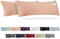 Barbons Seitenschläferkissen Bezug 40x145 2er Set – 165 g/m² Oeko-TEX Zertifiziert Kissenbezug Kopfkissenbezug 100% Jersey Baumwolle Kissenbezüge Kissenhülle mit Reißverschluss (40x145-Rosa)