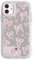 NITITOP Compatible with iPhone 12/12 Pro Case Cute Mirror Bow Love Heart Pattern for Women Girls Ribbon Design Shockproof Silver Protective Phone Cover - Light Pink Bow