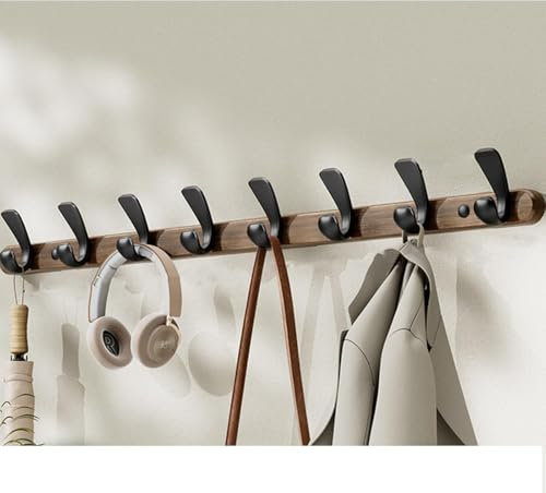 GXQFF Patère De Rangement pour La Maison | Crochet Mural D'entrée | Porte-Manteau Mural en Bois | Crochets Muraux Patere Murale pour Une Entrée, Chambre, Salle De Bain Et Vestiaire-80cm/31.49in