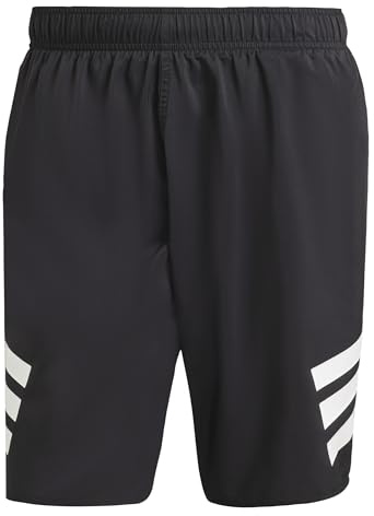 Adidas Men's Stripes Swim Shorts 8 Inch Swim Briefs