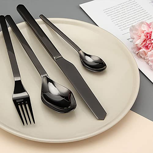 YIHANSS Cadrones para 9 Personas, Cuchillo de 36 Piezas, Horquilla y Cuchara, Seta de vajillas de Vida Elegante, Cubiertos lujosos, Cubiertos de lavavajillas.