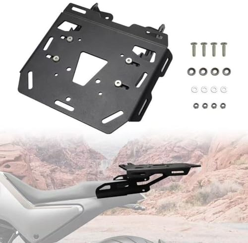 Compatible avec les porte-bagages de moto Husqvarna Black White Arrow 125 200 250 401, porte-bagages arrière, support topcase, extension de porte-bagages, support d'étagère avec filet à bagages