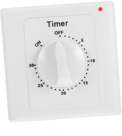 Operitacx Temporizador Eléctrico con Control de para Enchufes Interruptor de Temporización para Ventiladores Calentadores y Bombillas Compatibilidad y Función de Regresiva