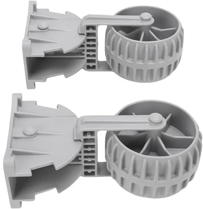 ACOGEDO Inflatable Boat Launching Wheels, Locking Engineering Plastic Flip Up Dinghy Towing with 3 Adjustable Stages, for Small Lightweight Boats Dinghies Kayaks Unde